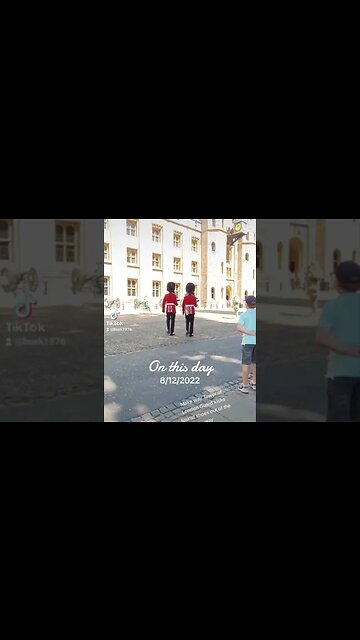 Tourist asks Kings guard to arrest him #makeway