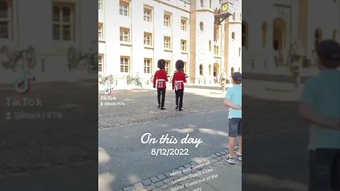 Tourist asks Kings guard to arrest him #makeway