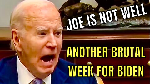 Joe was CONFUSED, SLURRING and a MUMBLING MESS this past week, as he continued to DECLINE…