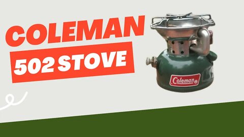 Coleman 502 Gas Stove