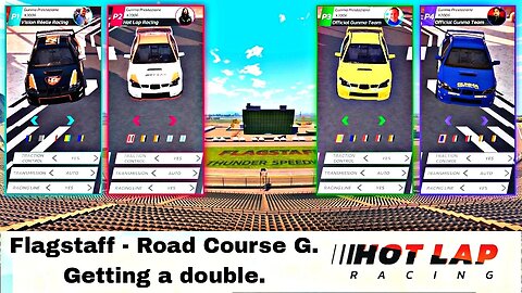 Switch Hot Lap Racing G7, 4P local splitscreen Quick Race on Road Course G, Gunma Prestazione X2006!