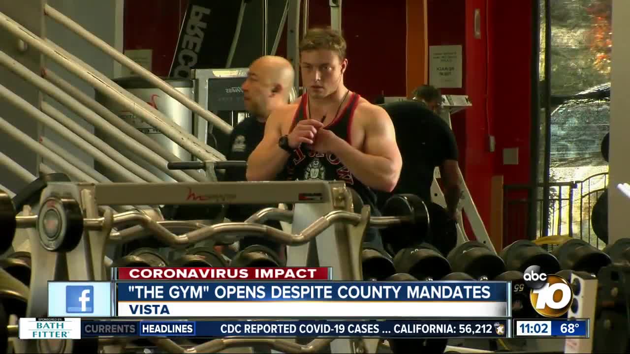 "The Gym" opens despite county mandates