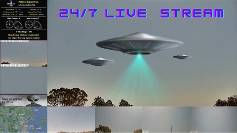 Example of our 24/7 LIVE Sky Cam Queensland Australia - Lets Spot UFO's - UFO UAP Sightings