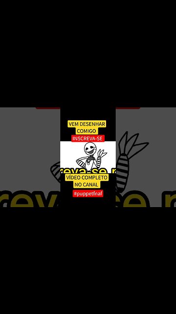 COMO DESENHAR PUPPET FNAF - FÁCIL