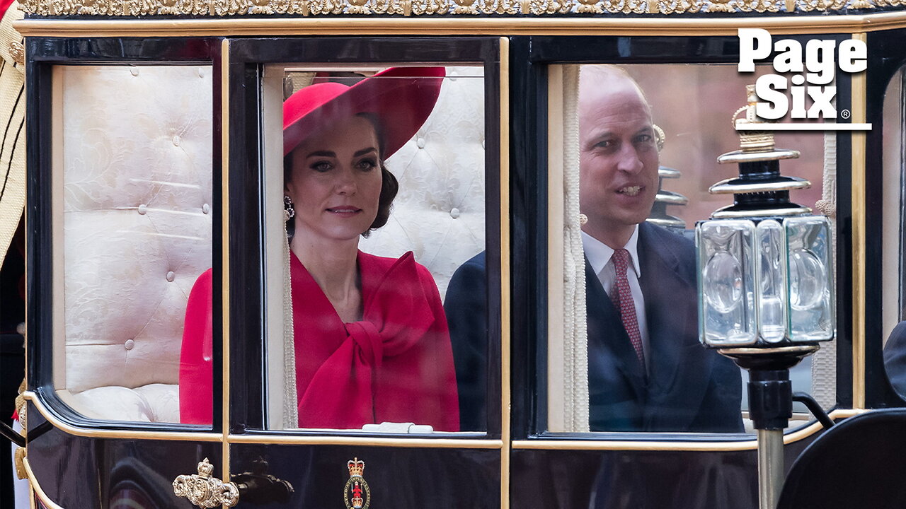 Kate Middleton looks dramatic in a red cape for start of South Korean state visit