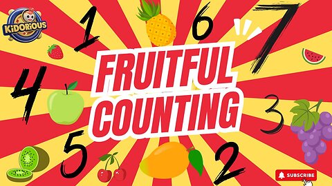 Fruity Counting Nursery Rhymes For Babies | Number Song For Kids | Fun Learning #rhymes #kidorious