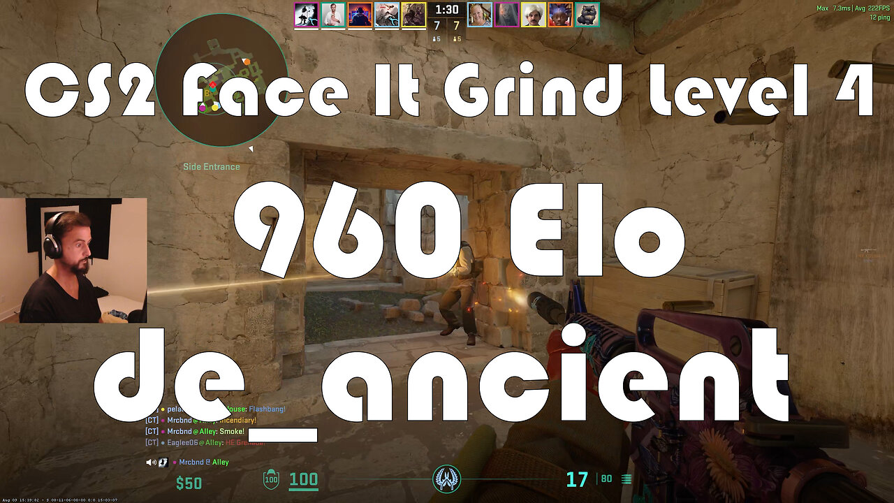 CS2 Face-It Grind - Face-It Level 4 - 960 Elo - de_ancient