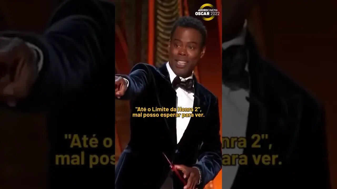 Will Smith da um tapa na cara de Chris Rock Legendado em português por Motivo de uma piada