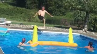 Pool dives end in epic fall!