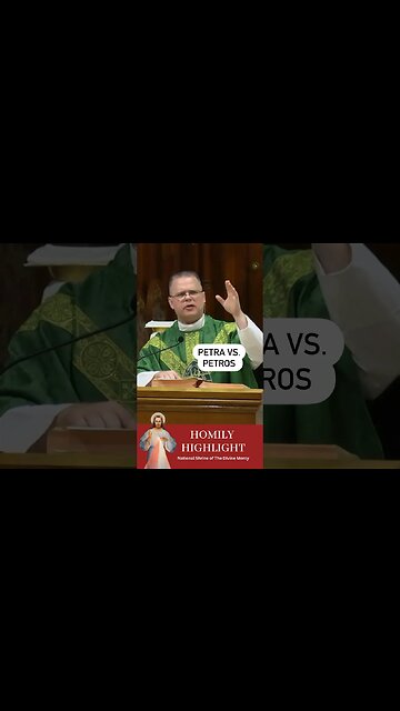 Petra vs Petros #DivineMercy #marianfathers #frchrisalar #homilyhighlight #christian #catholic