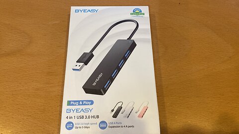 Look at UnBoX BYEASY USB Hub 4 Port USB 3.0 Hub Ultra Slim Portable Data Hub PC Laptop Computer Mac
