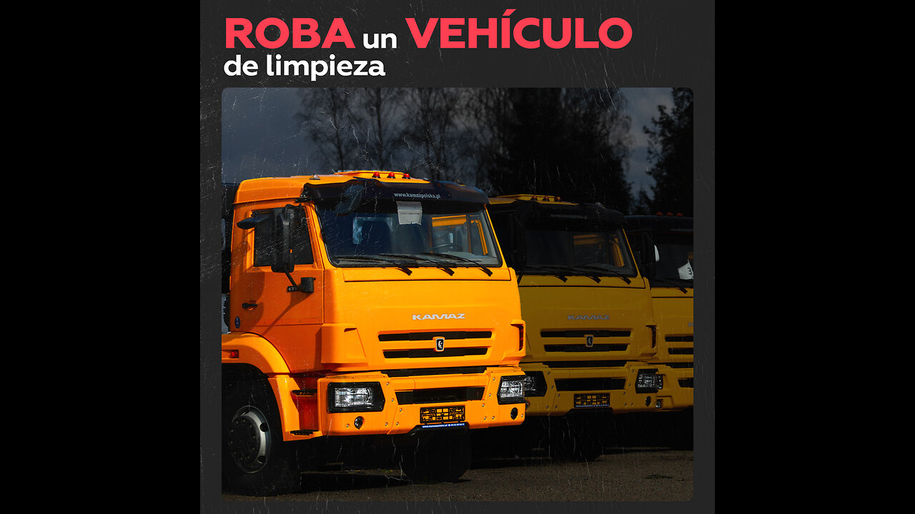 Hombre conduce un vehículo de limpieza robado en la provincia de Moscú
