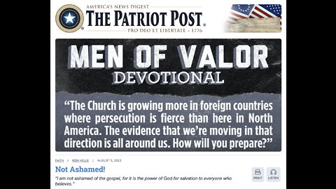 The Patriot Post Audio Edition Podcast for 8/05/22