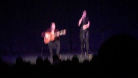 Amazing singer in public theatre