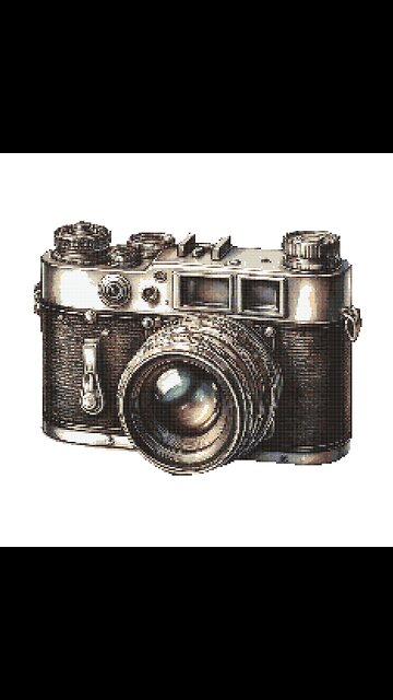 CLASSIC CAMERA Cross Stitch Pattern by Welovit Cross Stitch | welovit.net | #welovit #crossstitch