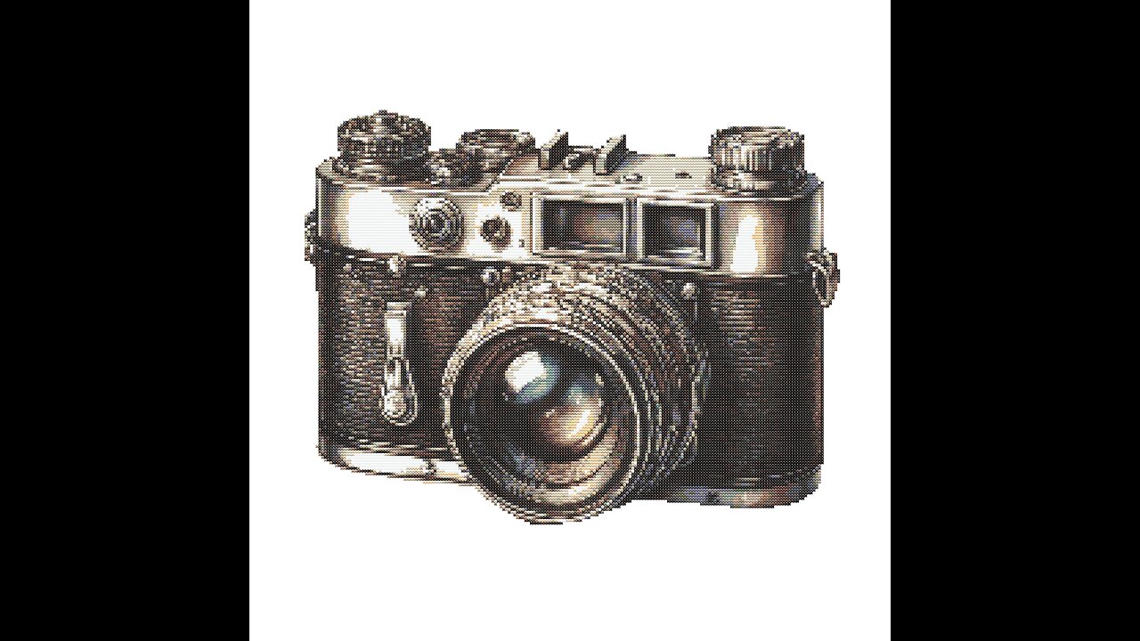 CLASSIC CAMERA Cross Stitch Pattern by Welovit Cross Stitch | welovit.net | #welovit #crossstitch