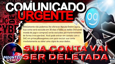NARUTO ONLINE - AGORA É O FIM SUA CONTA VAI SER DELETADA