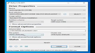 How to make a windows Bootable disk from Rufus