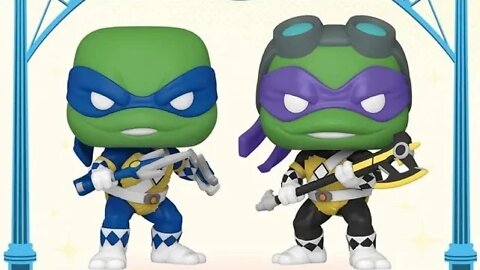 SDCC Exclusive TMNT Leonardo And Donatello Turtle Rangers Funko Pops Are Coming! #TMNT #powerrangers