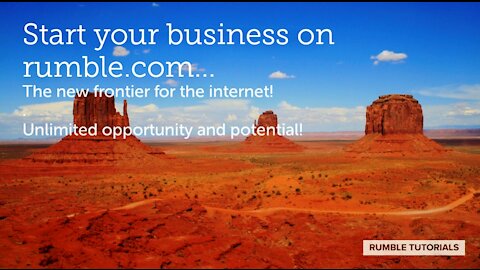 Start your business on rumble.com
