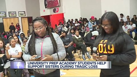 Teen sisters grieving loss of parents, cherish love and support from school
