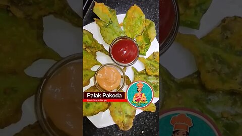 Palak Pakoda #shorts #recipe #food #streetfood #crispy
