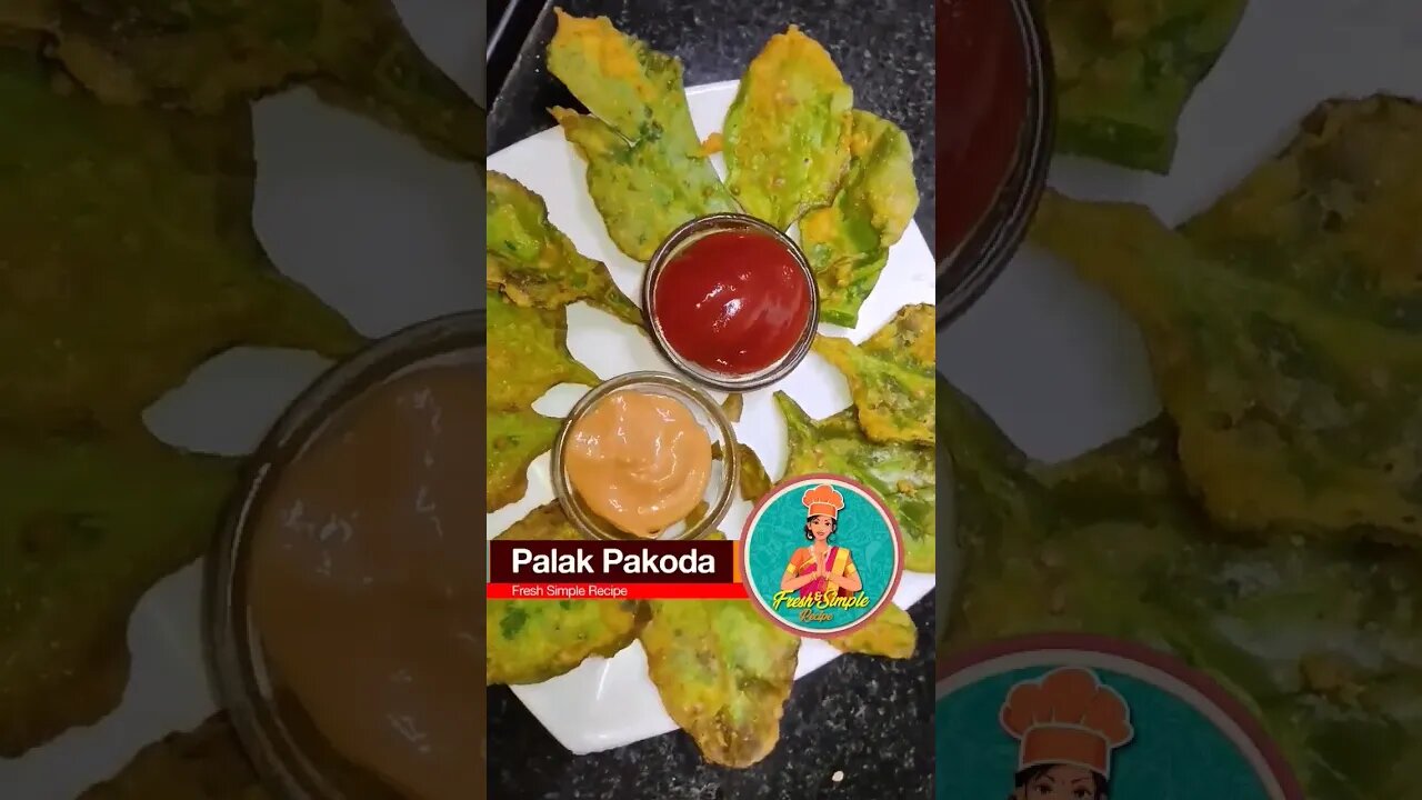 Palak Pakoda #shorts #recipe #food #streetfood #crispy
