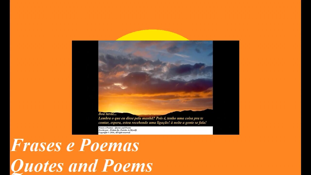 Boa tarde, tenho uma coisa pra te contar! [Mensagem] [Frases e Poemas]