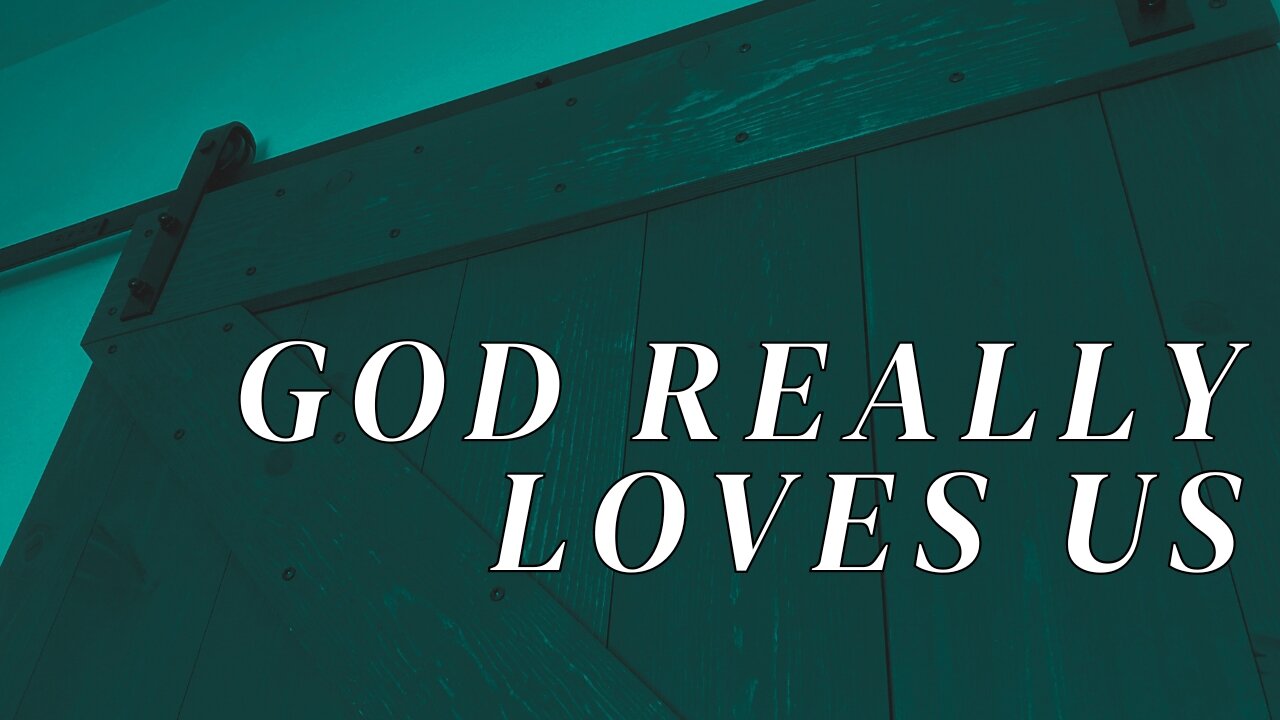 GOD REALLY LOVES US / / Crowder / / Acoustic Cover by Derek Charles Johnson / / Lyric Video