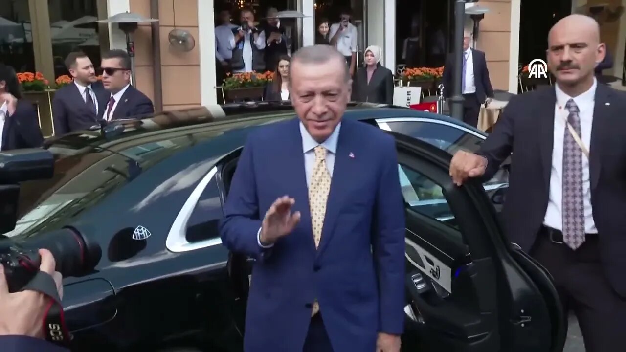 President Erdogan in Lithuania for NATO Summit