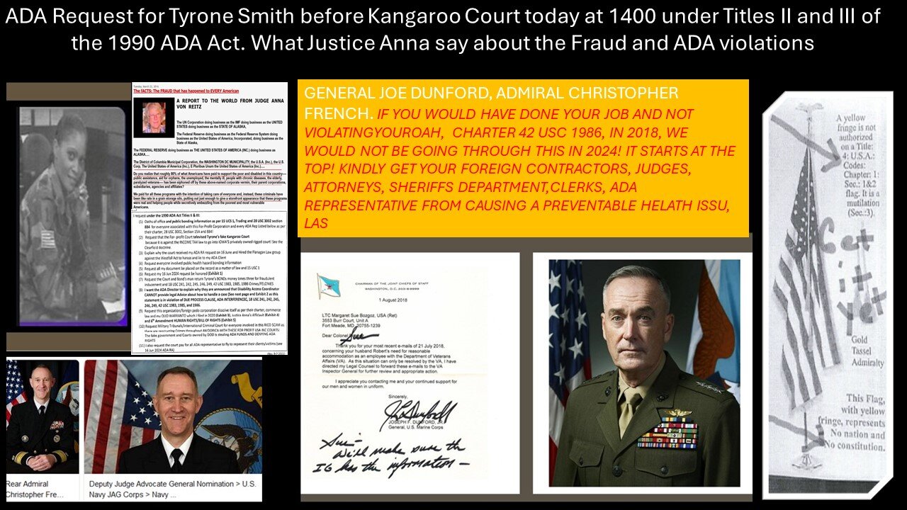 DOD ARE YOU GOING TO LET IOWA COURTS COMMIT A FELONY IN KANGAROO COURT TODAY OR NOT? LEAD THE WAY!