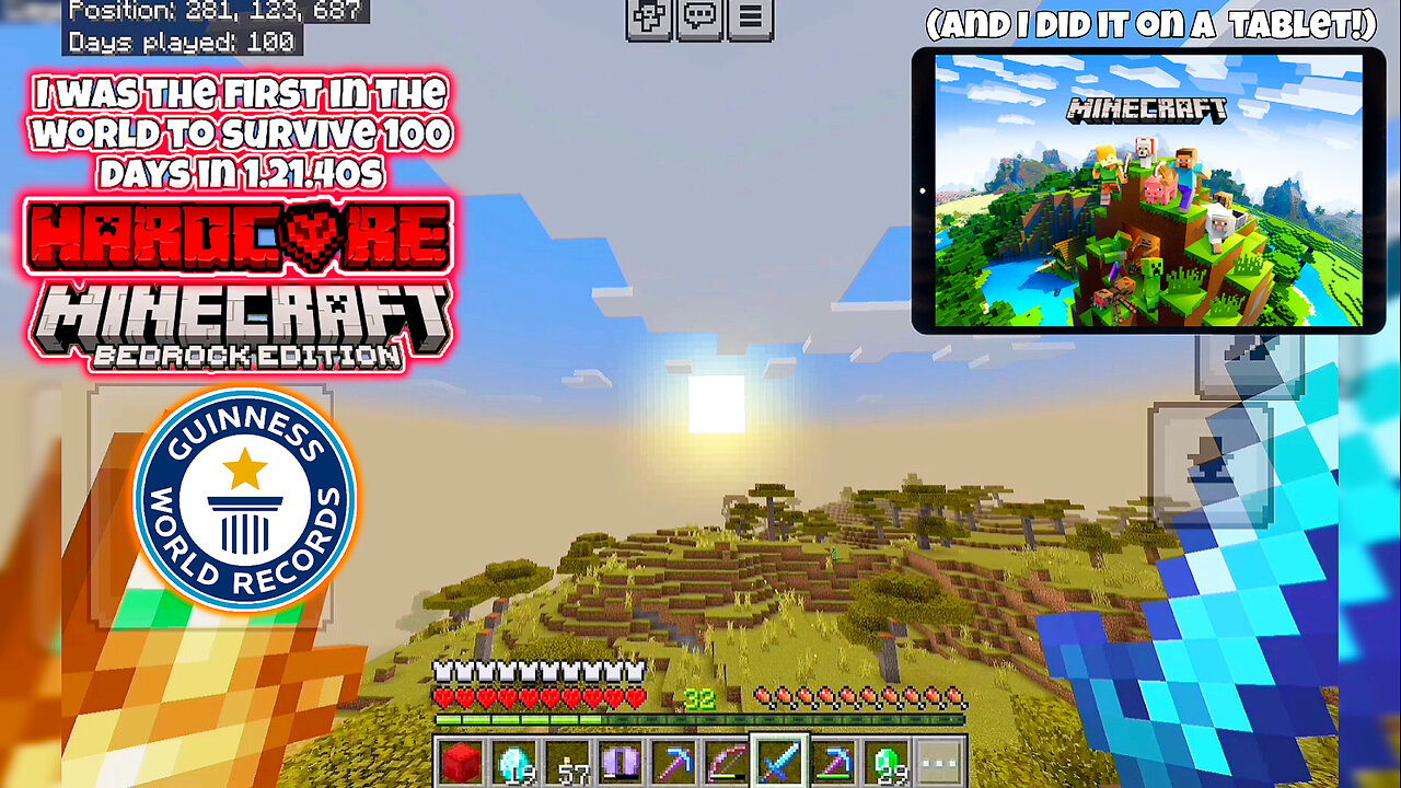 I Am The 1st Person IN THE WORLD To Survive 100 Days in Minecrafts New 1.21.40 Hardcore Mode (AGAIN)