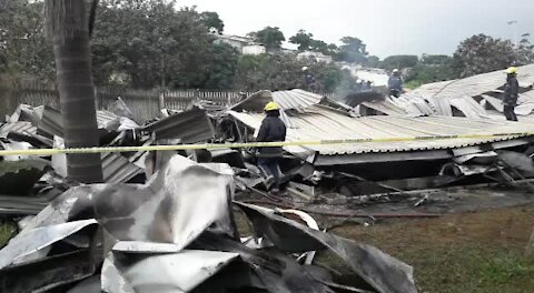 SOUTH AFRICA - Durban - COGTA fire (Videos) (TnE)