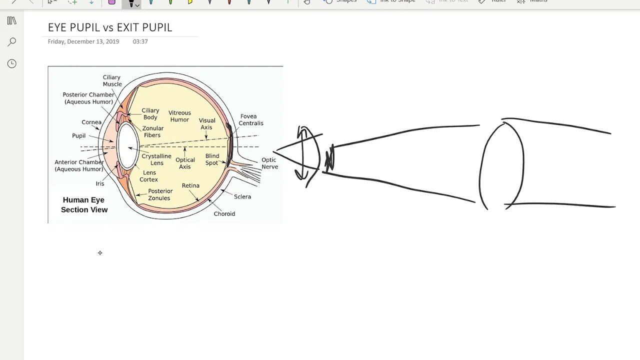 DLO Explanations: Eye Pupil vs Exit Pupil