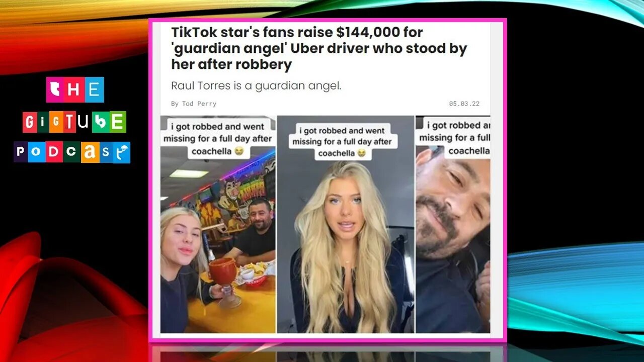 TikTok star Becca Moore's fans raise $144,000 for Uber driver who stood by her after robbery