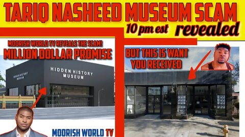 Million Dollar Museum Scam Revealed/If you donated 2 Tariq Nasheed Museum this will break ur heart!