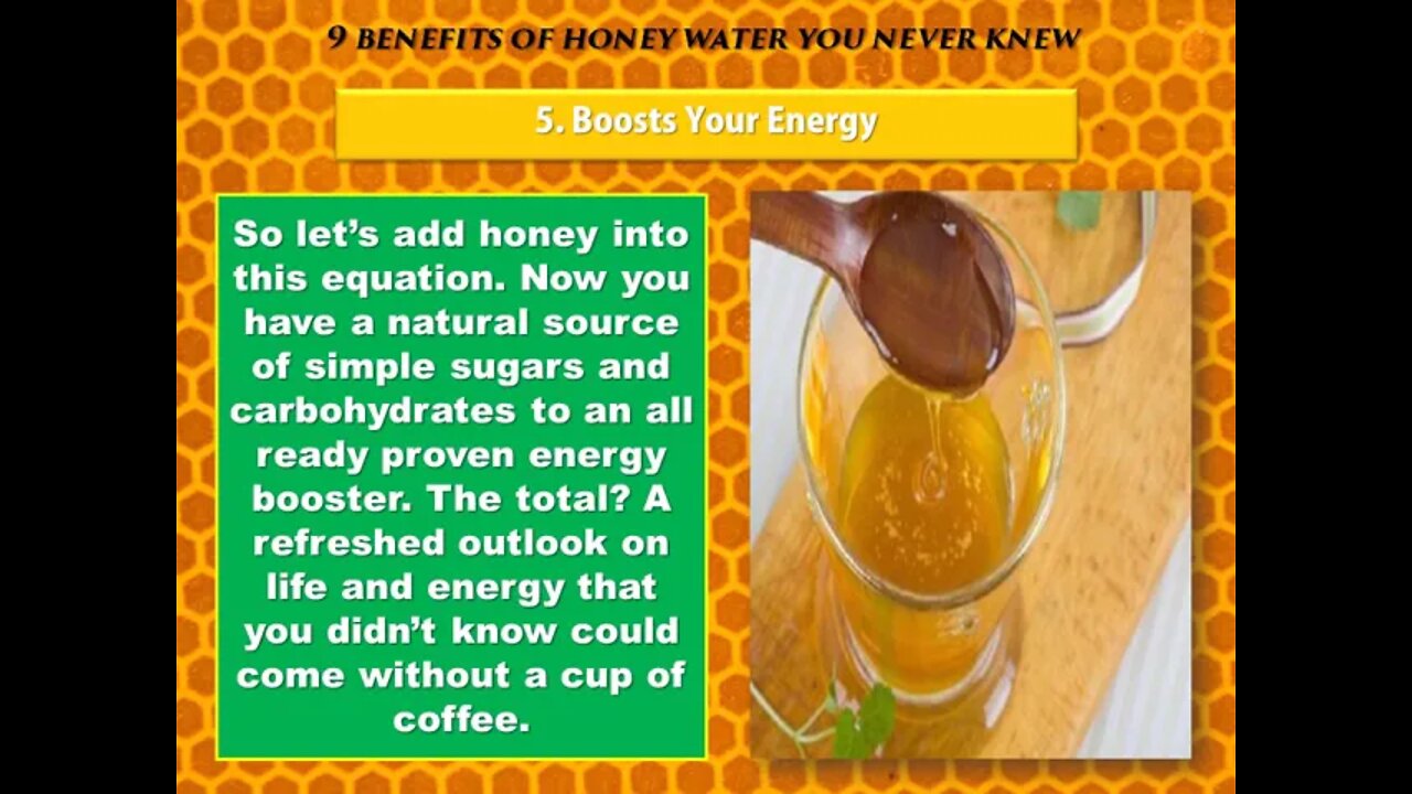 Health Benefits of Honey Water