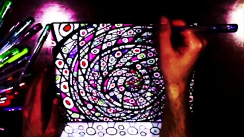 Visual Coloring Relaxation- "Where Do We Go Frm Here? "#10 Two Heads"