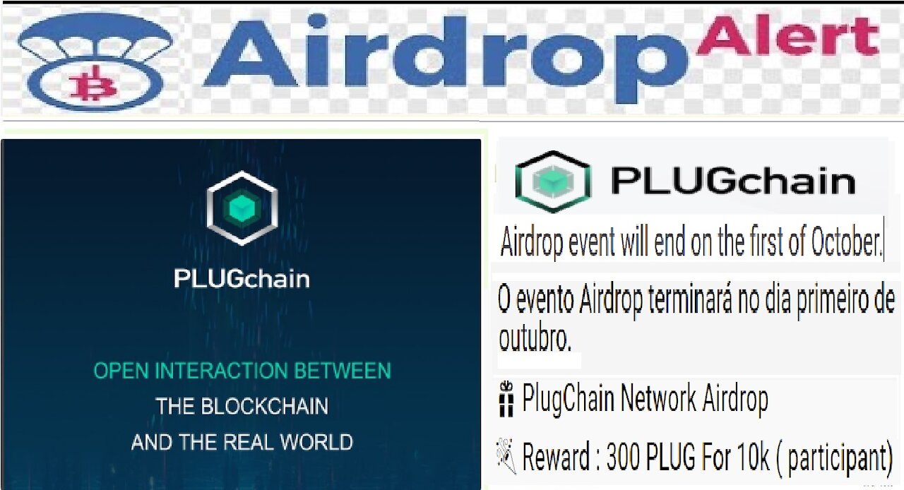 【Airdrop PlugChain Network】Ganhe 300 Tokens PLUG (5$) | Criar Carteira PlugChain | Renda Extra