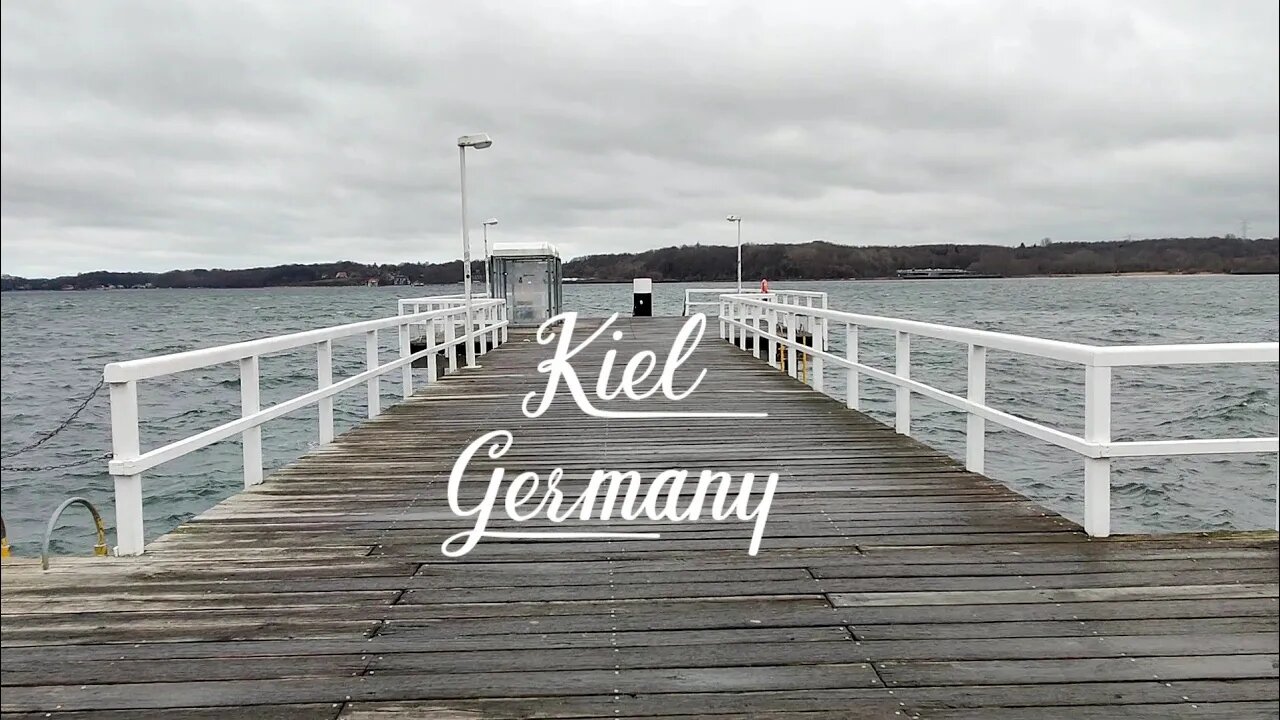 Kiellinie in Winter. Kiel, Germany.