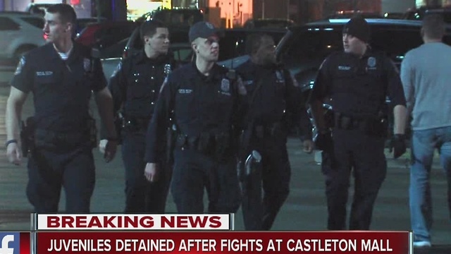 Several juveniles detained after multiple fights, reports of shots fired at Castleton Square Mall