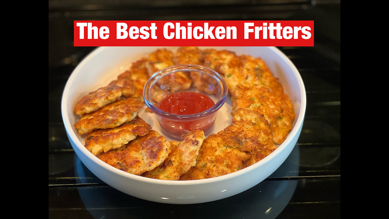 How To Make Chicken Fritters | Easy Chicken Fritters