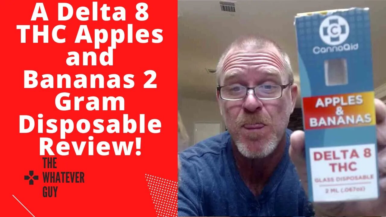 A Delta 8 THC Apples and Bananas 2 Gram Disposable Review!