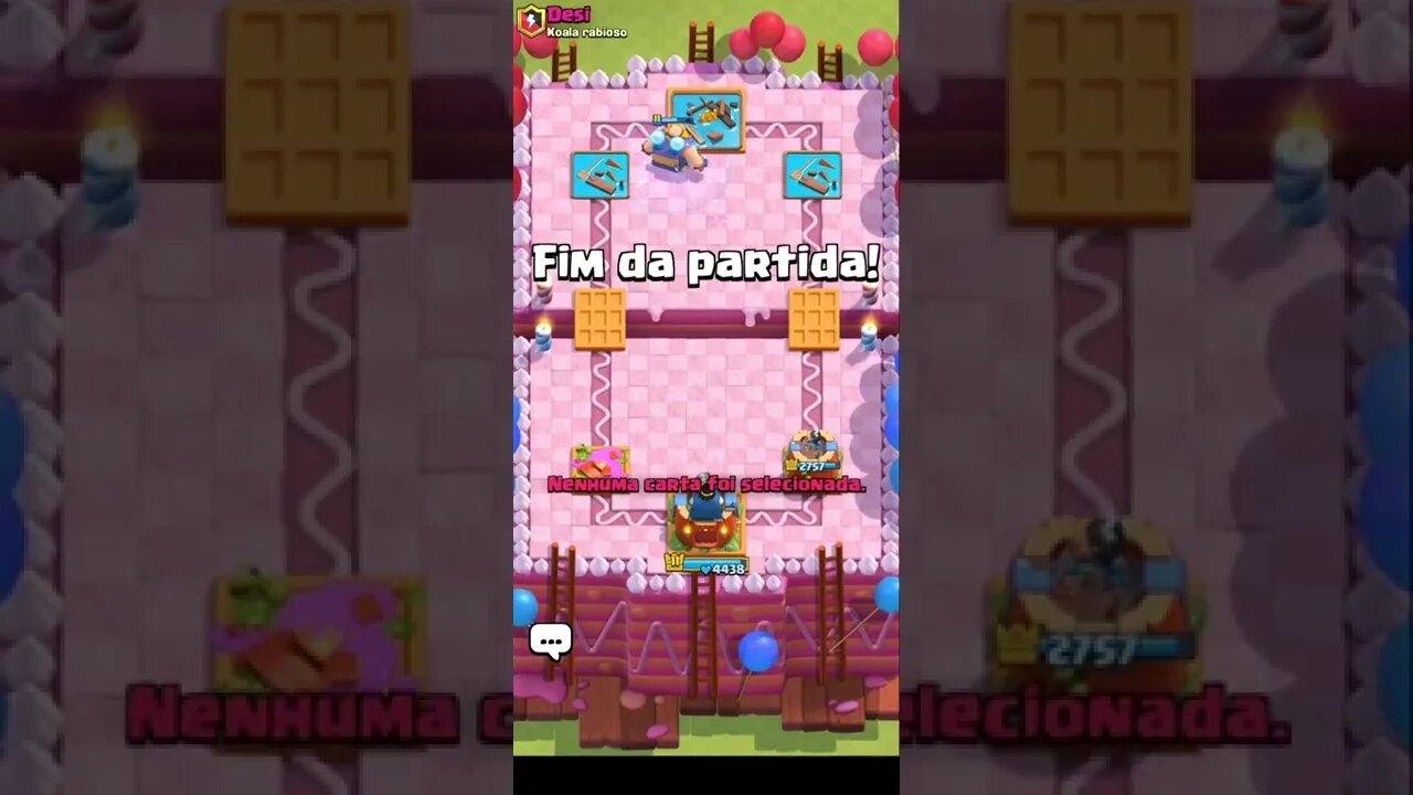 DESAFIO DO MINEIRO BOMBADO #04 #shorts #clashroyal #clash #clashroyale #royale #supercell