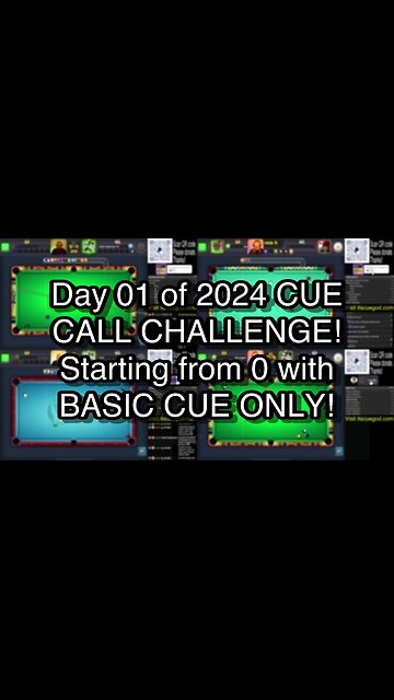 Day 01 of 2024 CUE CALL CHALLENGE! Starting from 0 with BASIC CUE ONLY!