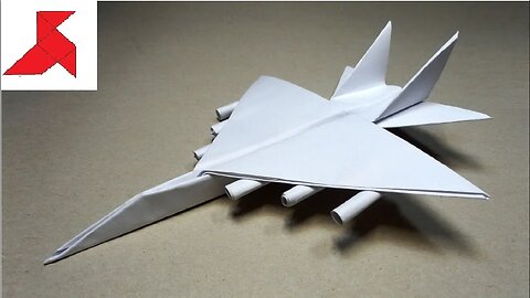 DIY ✈️ - How to make a FIGHTER Plane with rockets from A4 paper.