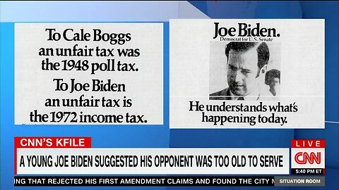 CNN: 51 Years Ago Biden Suggested His Opponent Was Too Old