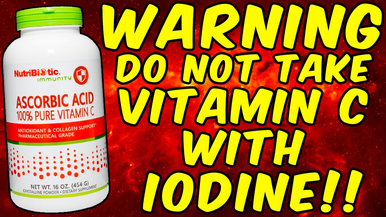 WARNING DO NOT TAKE LUGOLS IODINE WITH VITAMIN C!