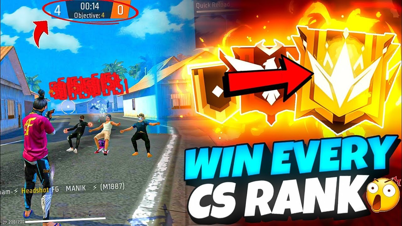 free fire cs ranked gameplay | garena free fire
