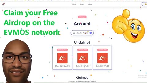 How to Claim your Free Airdrops on the EVMOS Network